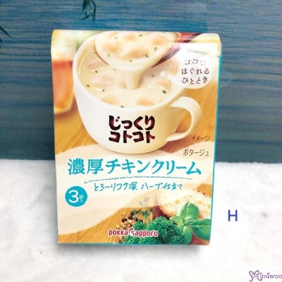 SP823091 日本製 Pokka Sapporo 即食濃湯 (一盒 3 包) - 忌廉雞濃湯 H